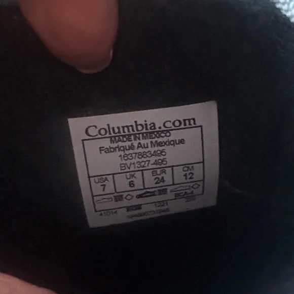 Columbia Toddler/Little Girl Winter Boots - Light Blue and Black 7 NWOT - Picture 2 of 5